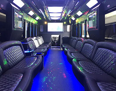 43-passenger party bus